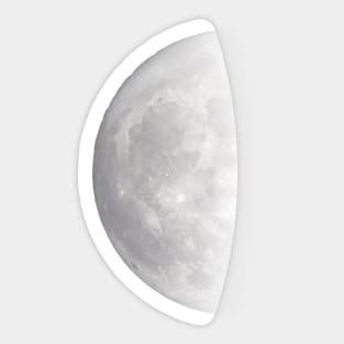 Last Quarter Moon Celestial Design Sticker